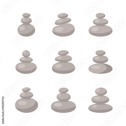 Balanced pile of stones