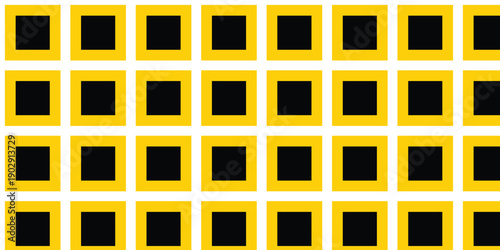 simple black yellow square pattern for banner poster background.