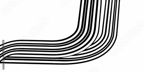 Abstract flowing lines forming a curved pattern, a minimalist representation of movement and form