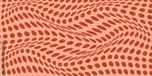 simple rust dot wave pattern art for banner poster background.