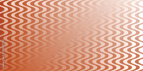 simple rust gradient smooth wave line pattern art for banner poster background.