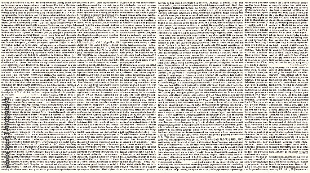 Fototapeta premium Dense Text Blocks on White Background black