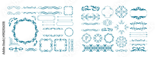 バレンタインデーのゴージャスなフレームデザイン