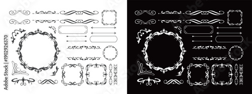 バレンタインデーのゴージャスなフレームデザイン