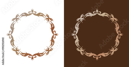 バレンタインデーのゴージャスなフレームデザイン