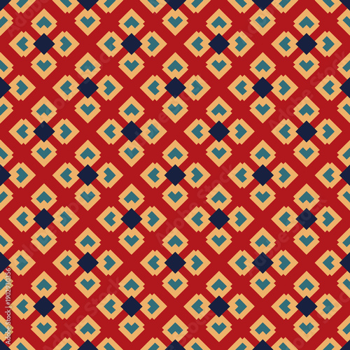 ethnic seamless pattern with aztec ornament. vector illustration.