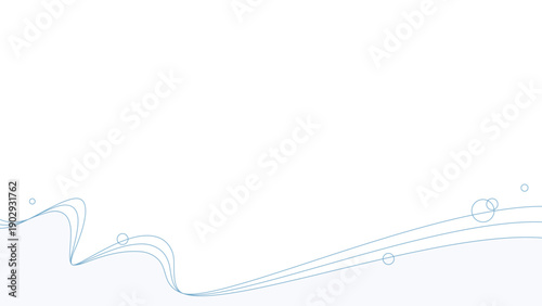 曲線のシンプルなデザインフレーム、波、背景、16:9サイズ