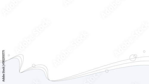 曲線のシンプルなデザインフレーム、波、背景、16:9サイズ