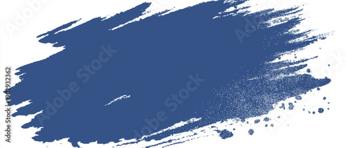 Vector indigo brush stroke in hand-painted style. Vector illustration for print and digital design projects.