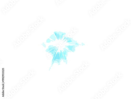 白い背景に、透明感のある明るい水色の光が輝く抽象的なエフェクトで、清潔感と未来的な雰囲気を表現しています。