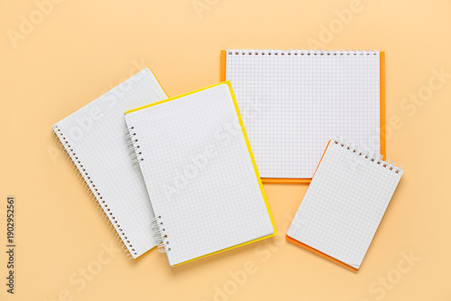 Different blank notebooks o...