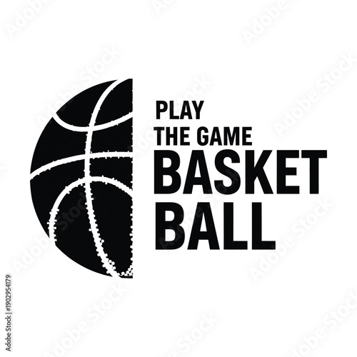Play the Game Basketball Logo