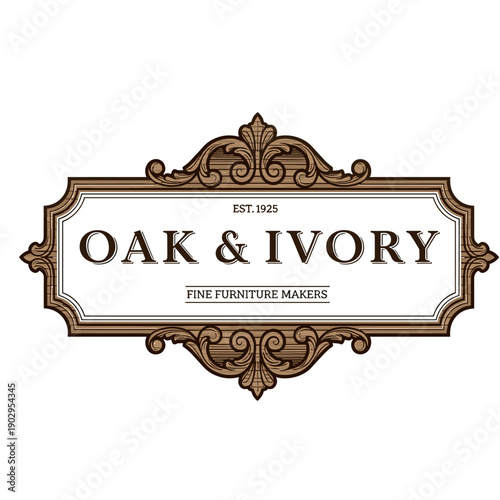 Elegant Vintage Inspired Logo for a Furniture Maker Brand