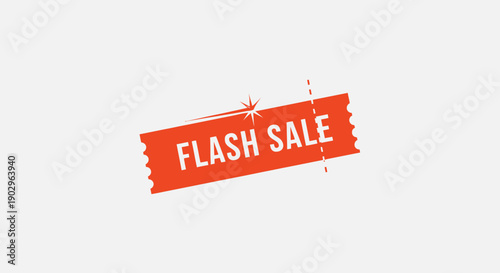 Dynamic Flash Sale Promotion Tag for Marketing and Limited Time Discount Offers