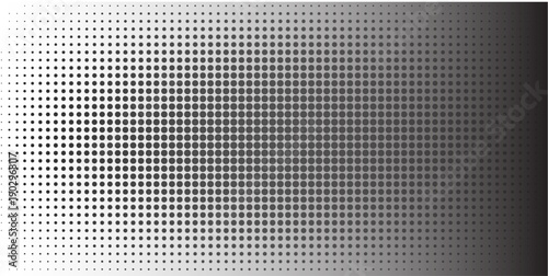 Halftone faded gradient texture. Grunge halftone grit background. White and black sand noise wallpaper.