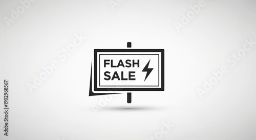 Flash Sale Promotional Signage for Limited-Time Offers and Discount Marketing Campaigns