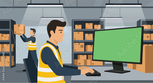 Dedicated warehouse team ensuring seamless logistics and inventory control through modern technology, optimizing supply chain efficiency and distribution processes
