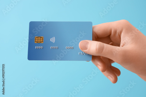 Female hand with credit car...