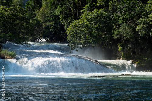 Explore Cascada de Micos in Huasteca Potosina, San Luis Potosi, Mexico with its beautiful waterfalls and tropical vegetation