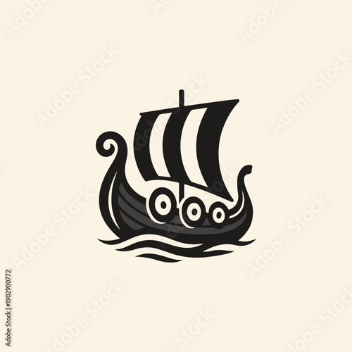 Viking Ship Logo
