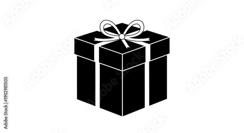 A beautifully wrapped gift box adorned with a ribbon, presented in a simple illustration style.