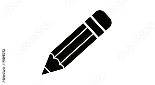 A black pencil illustration on a plain background viewed from a slight angle