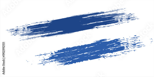 PrintAbstract Blue and White Grunge Background with Halftone Style. Brush Stroke Illustration for Banner, Poster or Sports.