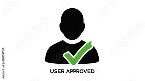 User approved icon with a green checkmark.