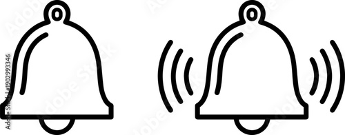 Notification bell icons ringing loud and clear