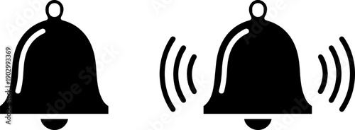 Notification bell icons ringing loud and clear