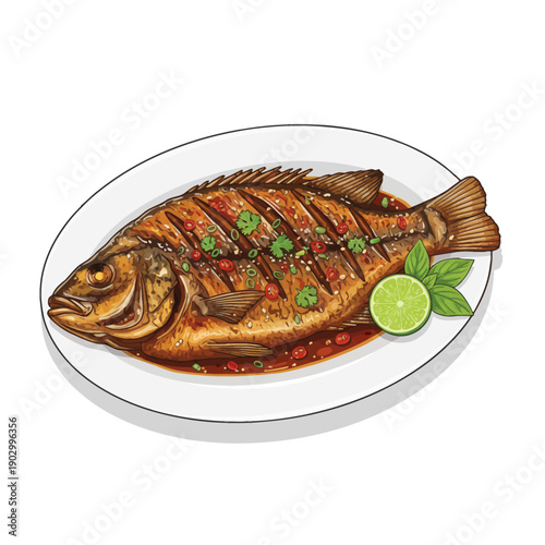 spicy tilapia dish