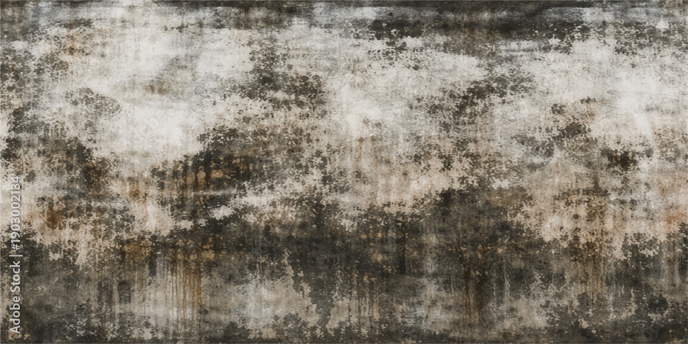 Fototapeta premium Weathered antique surface featuring a dark grungy design with old wood texture, aged stone wall, and rough bark pattern on a vintage brown backdrop