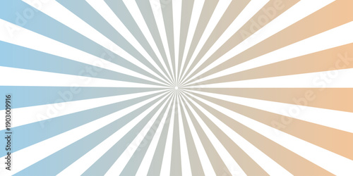 Vintage grunge sunburst background featuring retro blue rays and a distressed paper texture design with starburst stripes and light beams for a classic wallpaper illustration