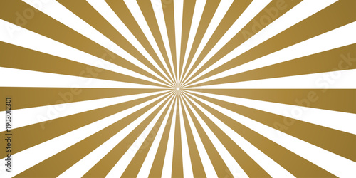 Vintage retro sunburst background with grunge paper texture and old starburst rays design featuring brown stripes and a dirty pattern vector backdrop