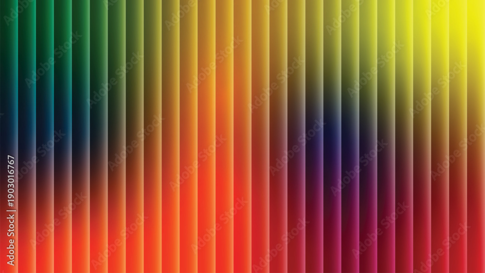 Obraz premium Vibrant rainbow gradient with vertical stripes background