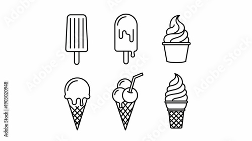 Delicious ice cream and frozen treats for hot summer days