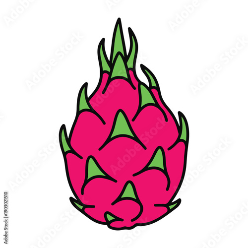 Minimalist orange fruit vector icon with leaf offset style, isolated