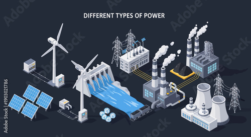 Various Energy Sources and Power Generation Methods.