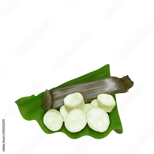 lontong Illustration 