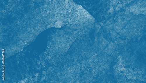 Abstract blue watercolor texture with rough brush strokes and subtle lighter patches