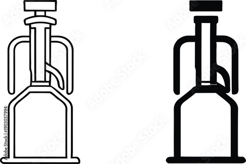 Beer Growler Silhouette Illustrations