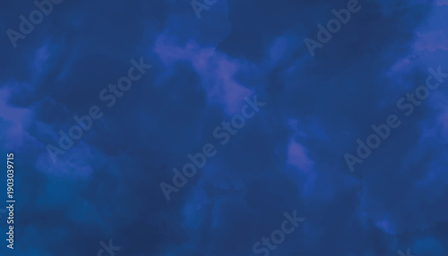 Deep blue abstract watercolor texture with purple highlights
