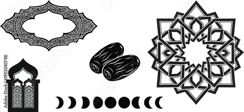 Islamic geometric patterns and symbols