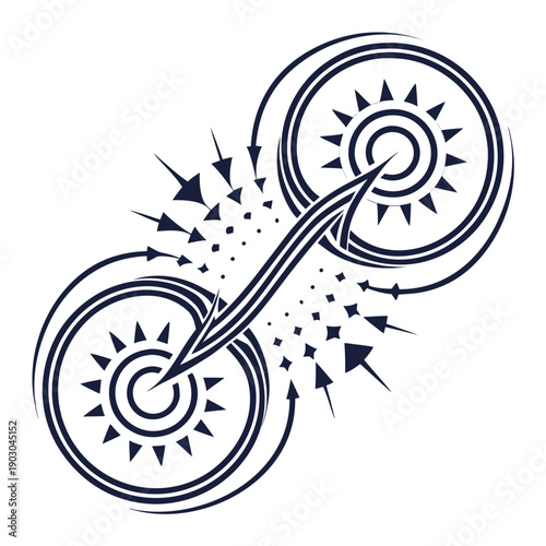 Abstract Power Spark Infinity Logo for Startups