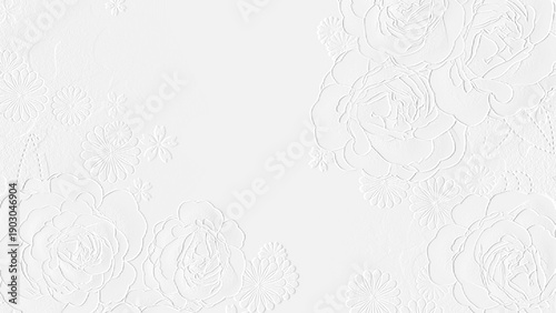 embossed image of roses