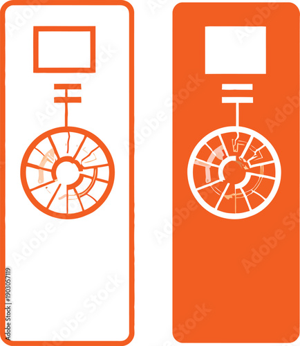 Orange Remote Control Icons