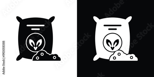 Compost Icon Sheet  Black And White