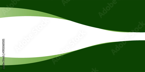 Abstract green wave background, Vector green line background curve element with white space for text and message design, vector illustration welpaper