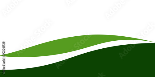 Abstract green wave background, Vector green line background curve element with white space for text and message design, eps 10