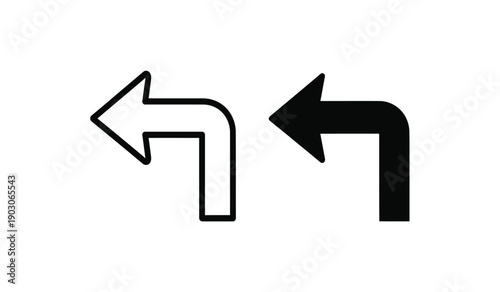 Two arrows pointing right in black and white